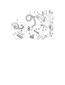 Hose And Attachment parts for Kenmore Canister Vacuum 116.26312604 (11626312604, 116 26312604) from AppliancePartsPros.com