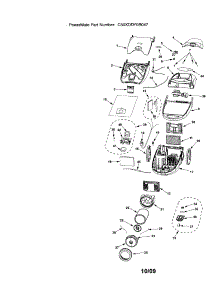 Canister parts for Kenmore Canister Vacuum 116.27514702 (11627514702, 116 27514702) from AppliancePartsPros.com