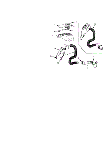 Hose parts for Kenmore Canister Vacuum 116.27514702 (11627514702, 116 27514702) from AppliancePartsPros.com