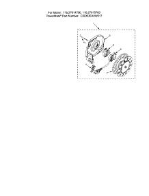 Cord Reel parts for Kenmore Canister Vacuum 116.27615700 (11627615700, 116 27615700) from AppliancePartsPros.com