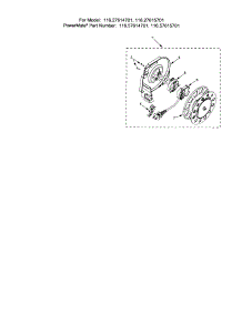 Cord Reel parts for Kenmore Canister Vacuum 116.27615701 (11627615701, 116 27615701) from AppliancePartsPros.com