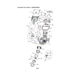 Canister parts for Kenmore Canister Vacuum 116.28614803 (11628614803, 116 28614803) from AppliancePartsPros.com