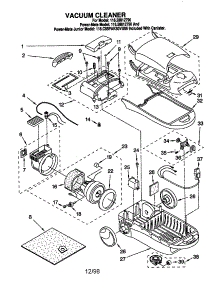 Vacuum Cleaner parts for Kenmore Canister Vacuum 116.28812790 (11628812790, 116 28812790) from AppliancePartsPros.com