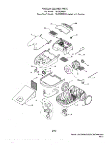 Vacuum parts for Kenmore Canister Vacuum 116.29319210 (11629319210, 116 29319210) from AppliancePartsPros.com