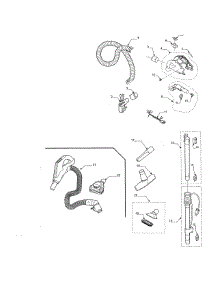 Hose & Attachment parts for Kenmore Canister Vacuum 116.29319211 (11629319211, 116 29319211) from AppliancePartsPros.com