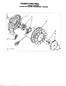 Power Cord Reel parts for Kenmore Canister Vacuum 116.29612990 (11629612990, 116 29612990) from AppliancePartsPros.com