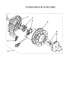 Power Cord Reel parts for Kenmore Canister Vacuum 116.29713992 (11629713992, 116 29713992) from AppliancePartsPros.com