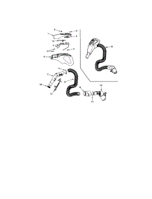 Hose parts for Kenmore Canister Vacuum 116.29914900 (11629914900, 116 29914900) from AppliancePartsPros.com