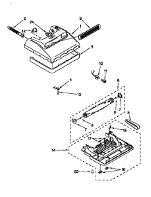 Nozzle And Motor parts for Kenmore Upright Vacuum 116.3072590C (1163072590C, 116 3072590C) from AppliancePartsPros.com