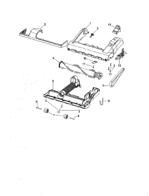 Nozzle parts for Kenmore Upright Vacuum 116.31195410 (11631195410, 116 31195410) from AppliancePartsPros.com