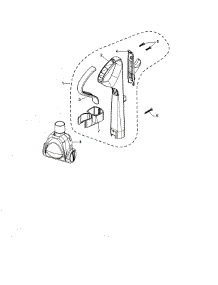 Handle parts for Kenmore Upright Vacuum 116.31195410 (11631195410, 116 31195410) from AppliancePartsPros.com