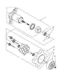 Agitator Motor And Gear parts for Kenmore Upright Vacuum 116.31912103 (11631912103, 116 31912103) from AppliancePartsPros.com