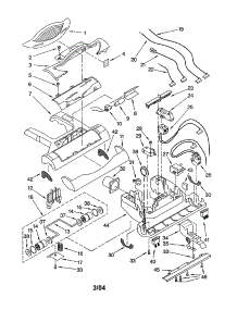 Nozzle parts for Kenmore Upright Vacuum 116.31913103 (11631913103, 116 31913103) from AppliancePartsPros.com