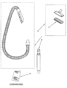 Hose And Attachment parts for Kenmore Upright Vacuum 116.3237590 (1163237590, 116 3237590) from AppliancePartsPros.com