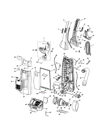 Dust Compartment And Motor parts for Kenmore Upright Vacuum 116.34922400 (11634922400, 116 34922400) from AppliancePartsPros.com