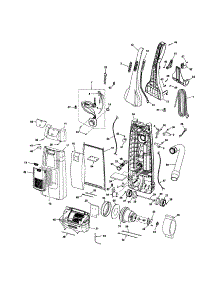 Dust Compartment And Motor parts for Kenmore Upright Vacuum 116.34923402 (11634923402, 116 34923402) from AppliancePartsPros.com