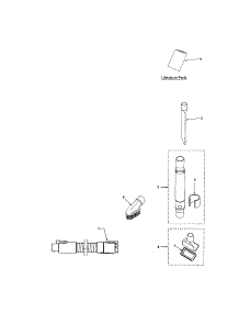 Hose And Attachments parts for Kenmore Upright Vacuum 116.34924401 (11634924401, 116 34924401) from AppliancePartsPros.com