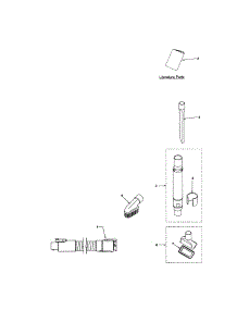 Hose And Attachments parts for Kenmore Upright Vacuum 116.34925400 (11634925400, 116 34925400) from AppliancePartsPros.com