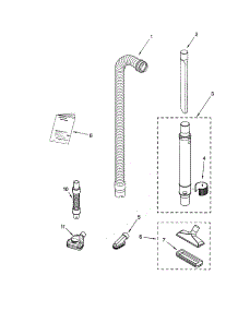 Hose And Attachments parts for Kenmore Upright Vacuum 116.35623401 (11635623401, 116 35623401) from AppliancePartsPros.com