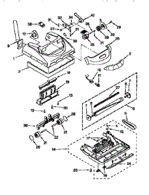 Nozzle And Motor parts for Kenmore Upright Vacuum 116.36212690C (11636212690C, 116 36212690C) from AppliancePartsPros.com