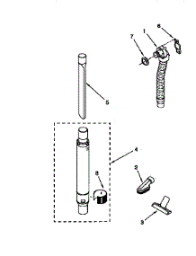Hose And Attachment parts for Kenmore Upright Vacuum 116.36212690C (11636212690C, 116 36212690C) from AppliancePartsPros.com