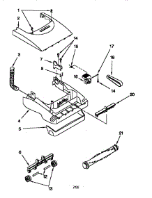 Nozzle parts for Kenmore Upright Vacuum 116.38139890 (11638139890, 116 38139890) from AppliancePartsPros.com