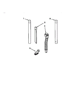 Hose And Attachment parts for Kenmore Upright Vacuum 116.38139890 (11638139890, 116 38139890) from AppliancePartsPros.com