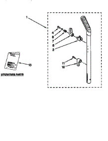 Handle parts for Kenmore Upright Vacuum 116.38412790 (11638412790, 116 38412790) from AppliancePartsPros.com