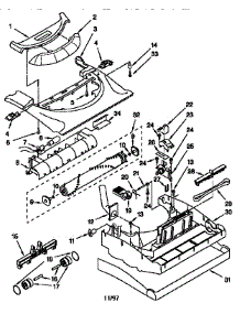 Nozzle parts for Kenmore Upright Vacuum 116.38812790 (11638812790, 116 38812790) from AppliancePartsPros.com