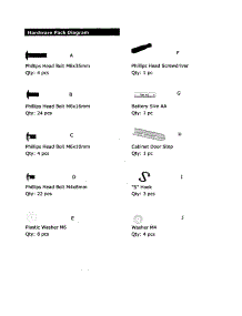 Hardware parts for Kenmore Gas Grill 119.16433010 (11916433010, 119 16433010) from AppliancePartsPros.com