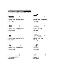 Hardware parts for Kenmore Gas Grill 119.16658010 (11916658010, 119 16658010) from AppliancePartsPros.com