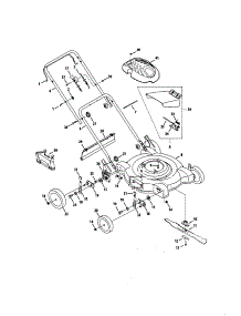 Handle / Housing parts for Mtd Gas Walk-Behind Mower 11A-08MA029 from AppliancePartsPros.com