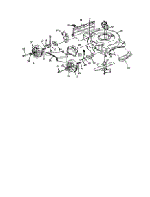Main Frame parts for Mtd Gas Walk-Behind Mower 11A-106C402 from AppliancePartsPros.com