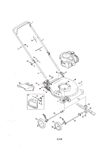 Lawn Mower parts for Mtd Gas Walk-Behind Mower 11A-A03P799 from AppliancePartsPros.com