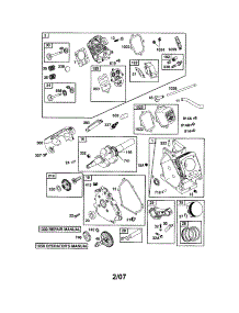 Cylinder / Crankshaft / Crankcase parts for Briggs & Stratton Lawn & Garden Engine 120202-0780-E1C from AppliancePartsPros.com