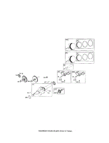 Crankshaft / Connecting Rod parts for Briggs & Stratton Lawn & Garden Engine 120400 (0023-0242) from AppliancePartsPros.com