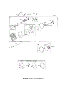Cylinder Head / Valve Gasket Set parts for Briggs & Stratton Lawn & Garden Engine 120400 (0023-0242) from AppliancePartsPros.com