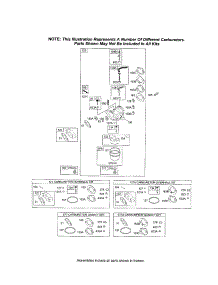 Carburetor / Overhaul Kit / Gasket Set parts for Briggs & Stratton Lawn & Garden Engine 120400 (0023-0242) from AppliancePartsPros.com