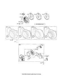 Rewind Starter / Blower Housing parts for Briggs & Stratton Lawn & Garden Engine 120400 (0023-0242) from AppliancePartsPros.com
