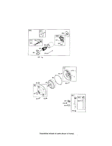 Motor-Starter parts for Briggs & Stratton Lawn & Garden Engine 120400 (0023-0242) from AppliancePartsPros.com