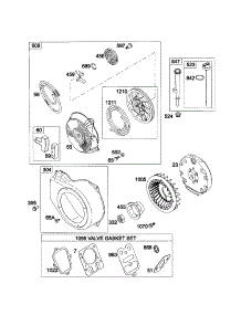 Starter-Rewind / Blower Housing parts for Briggs & Stratton Lawn & Garden Engine 120412 from AppliancePartsPros.com