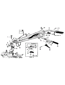 Handlebar Assembly parts for Troy-Bilt Rear-Tine Tiller 12057 from AppliancePartsPros.com