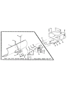 Dozer  /  Snow Blade Attachment parts for Troy-Bilt Rear-Tine Tiller 12059 from AppliancePartsPros.com