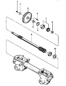 Drive Shaft Assembly parts for Troy-Bilt Rear-Tine Tiller 12060 from AppliancePartsPros.com