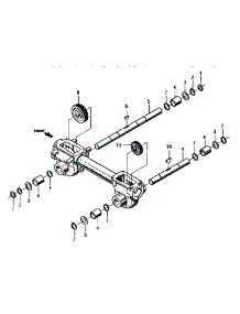Wheel Shaft And Tiller Shaft Assemblies parts for Troy-Bilt Rear-Tine Tiller 12060 from AppliancePartsPros.com