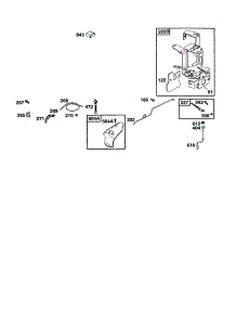 Cover And Bracket Control parts for Briggs & Stratton Lawn & Garden Engine 120600 TO 120699 (0164) from AppliancePartsPros.com