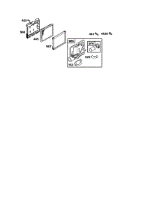 Base-Air Cleaner parts for Briggs & Stratton Lawn & Garden Engine 120600 TO 120699 (0164) from AppliancePartsPros.com