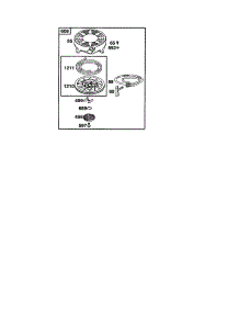 Starter-Rewind parts for Briggs & Stratton Lawn & Garden Engine 120600 TO 120699 (0164) from AppliancePartsPros.com