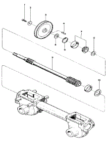 Drive Shaft Assembly parts for Troy-Bilt Rear-Tine Tiller 12065 from AppliancePartsPros.com