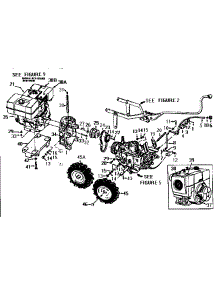 Wheel Speed Lever, Belt Drive System, Engines, Wheels parts for Troy-Bilt Rear-Tine Tiller 12068 from AppliancePartsPros.com